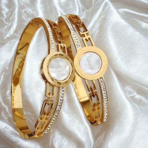 Golden Chain Crystal Dial Bracelets for Women & Girls - Jouell