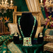 Elegant Green Antique Beads Necklace Set for Women