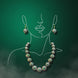Royal Green Antique Beads Necklace Set for Women