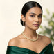 Elegant Gold Polki Necklace Set for Women