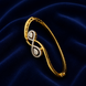 Gold American Diamond Infinity Designer Bangle
