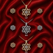 American Diamond Floral Pendant and Earring Set