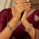 Gold-Tone Ruby and Kundan Rajwada Bangles
