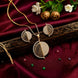 Golden Crystal Designer Pendant Set