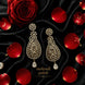 Mehendi Polish Statement Earrings for Women