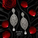 Rhodium Polish Designer Statement Earrings