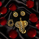 Designer Gold Elephant Pendant Set for Women