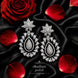 Rhodium Polish Designer earrings